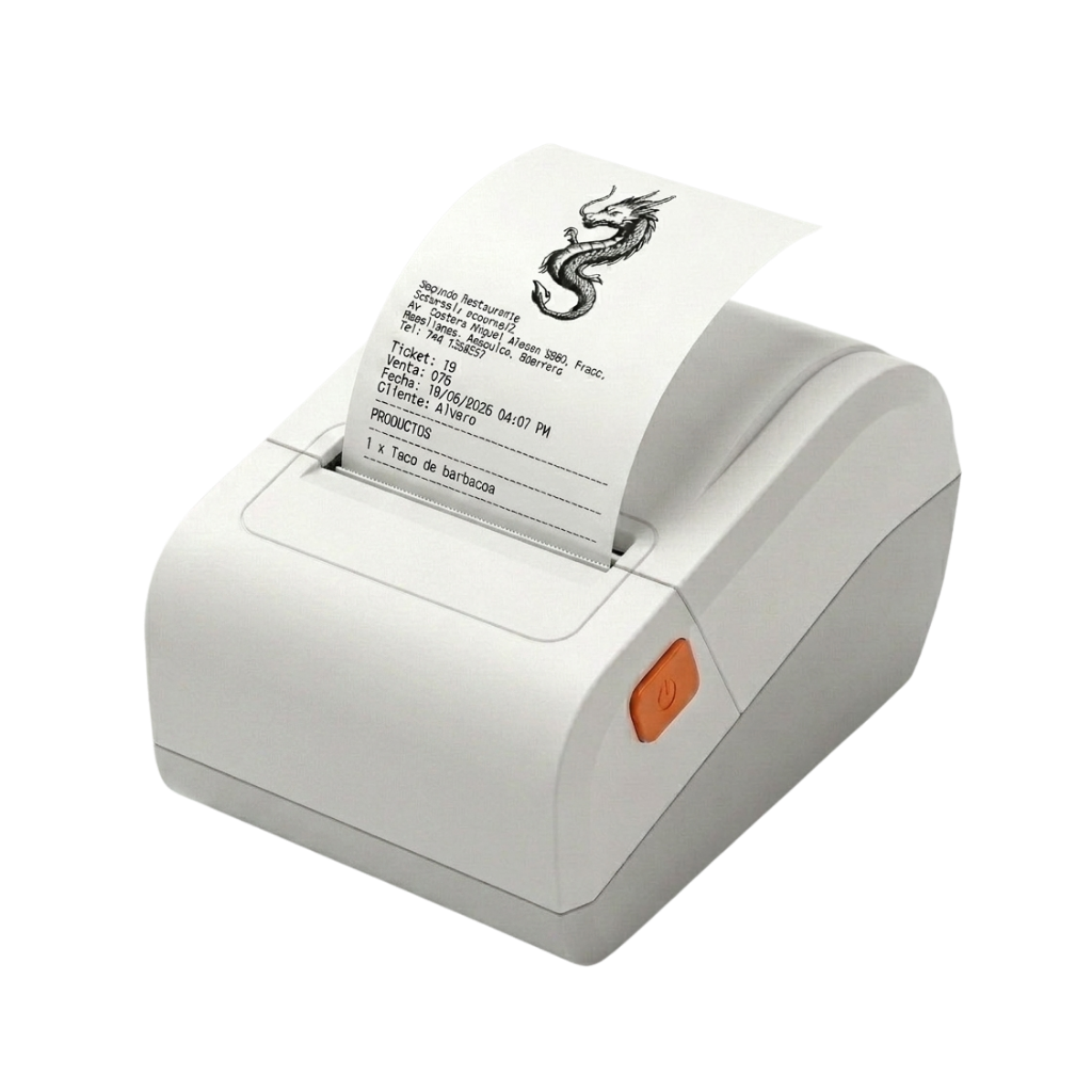Impresora térmica para tickets de caja en Clic Menu